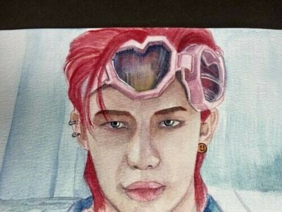 Maniac Hyunjin Stray Kids Watercolor - Picture 3 of 3